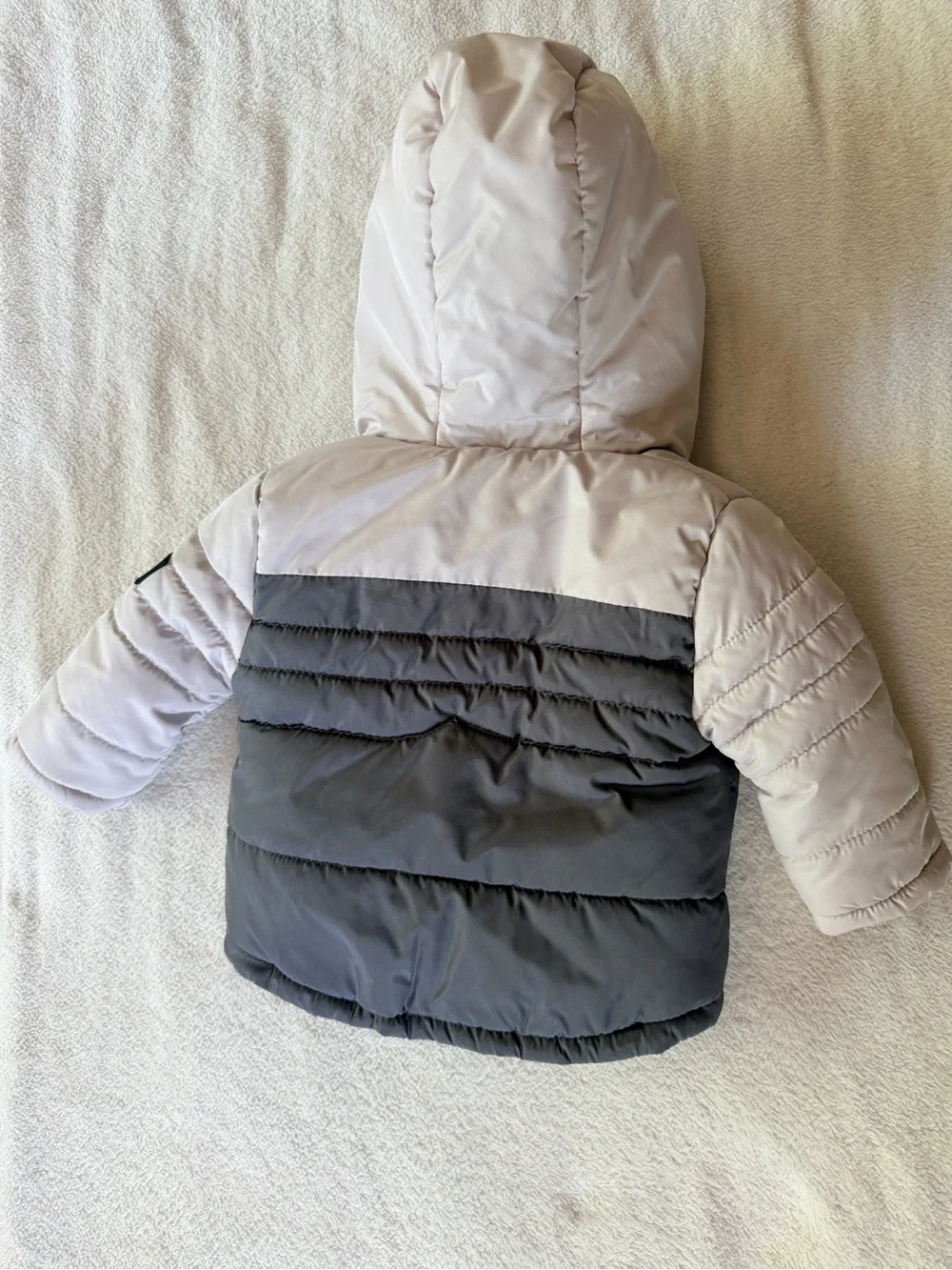 Hunter Two-Tone Toddler Hooded Puffer Jacket 12M